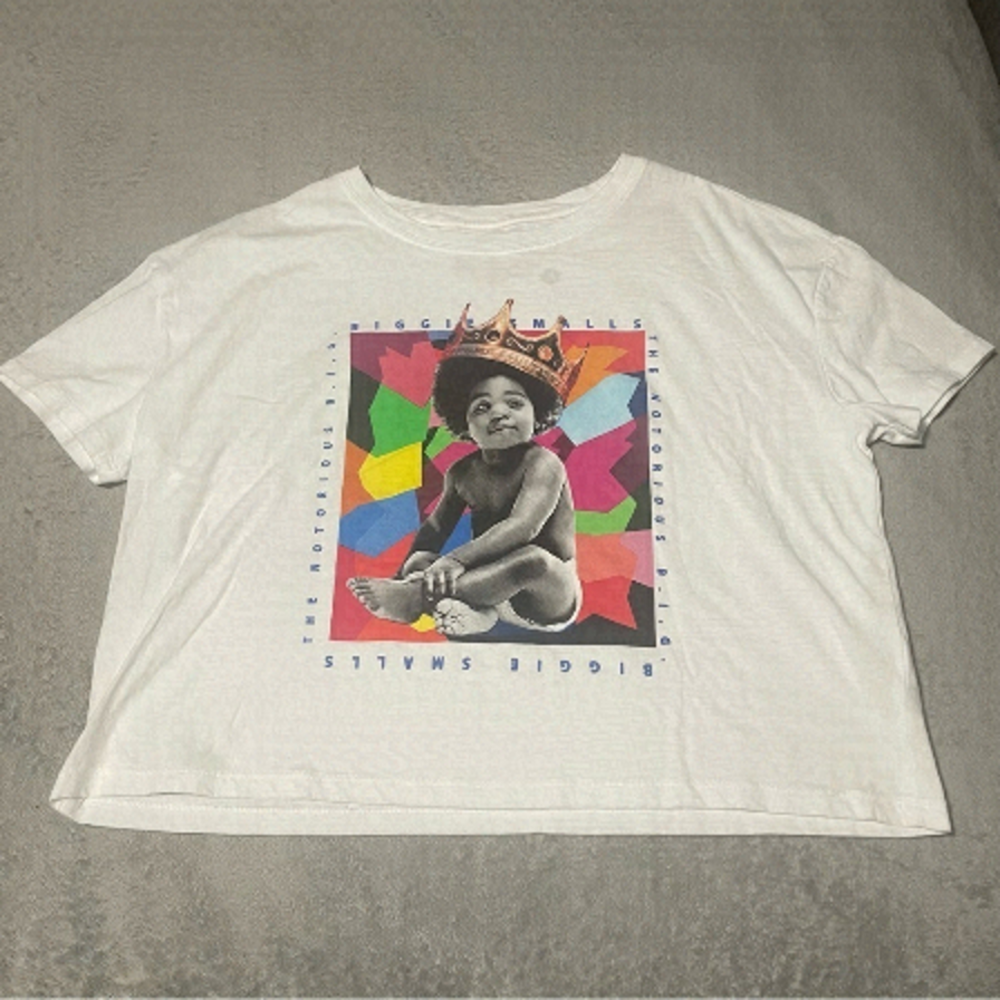 BROOKLYN mint Notorious B.I.G cropped tee size medium VGUC